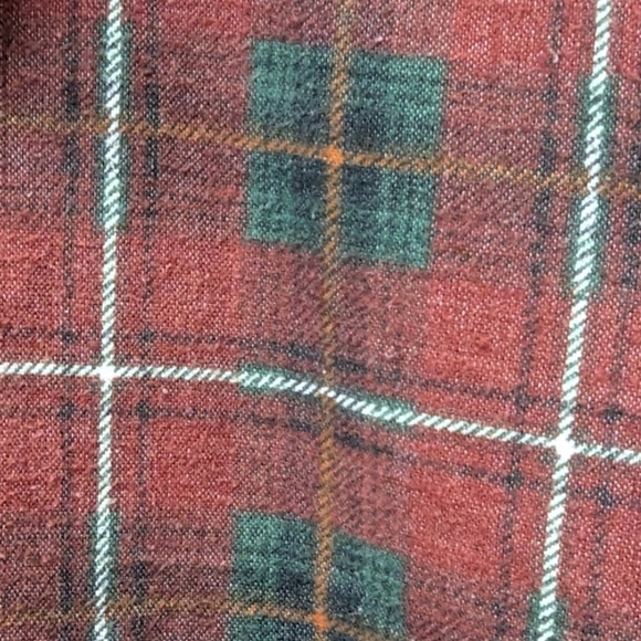 Haband size XL made in Swaziland plaid flannel button down shirt - Picture 2 of 9